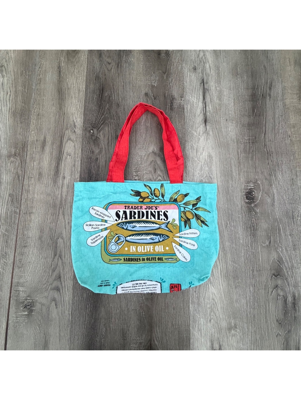 Trader Joe’s Sardines Canvas Tote Bag